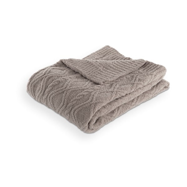 Taupe deka z mikroplyšu 130x170 cm Aspen – Tiseco Home Studio