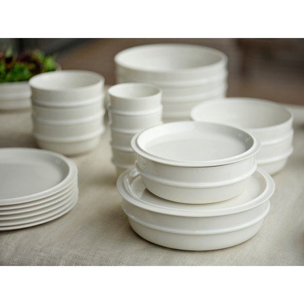 Krémovobiela porcelánová miska 400 ml Eau – Zone-image-4