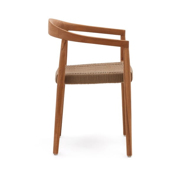 Drevené záhradné stoličky v súprave 4 ks v prírodnej farbe Ydalia – Kave Home-image-2