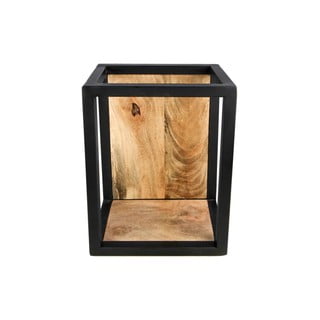 Nástenná polica s detailom z mangového dreva HSM collection Caria, 25 × 35 cm