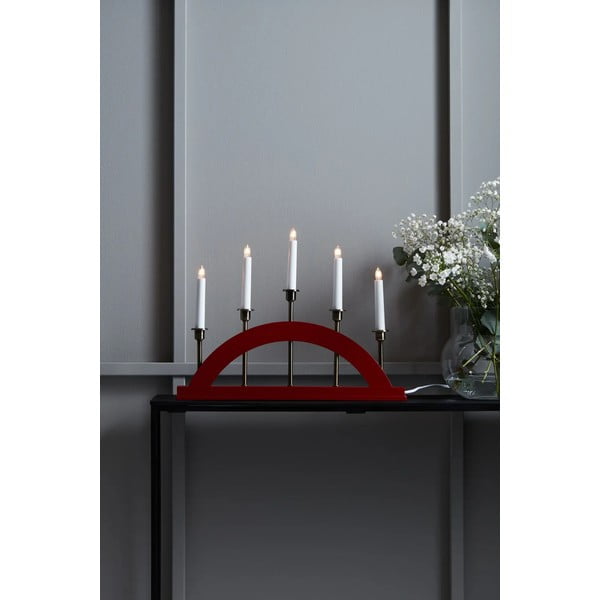 Červená vianočná svetelná dekorácia Bridge – Markslöjd-image-1