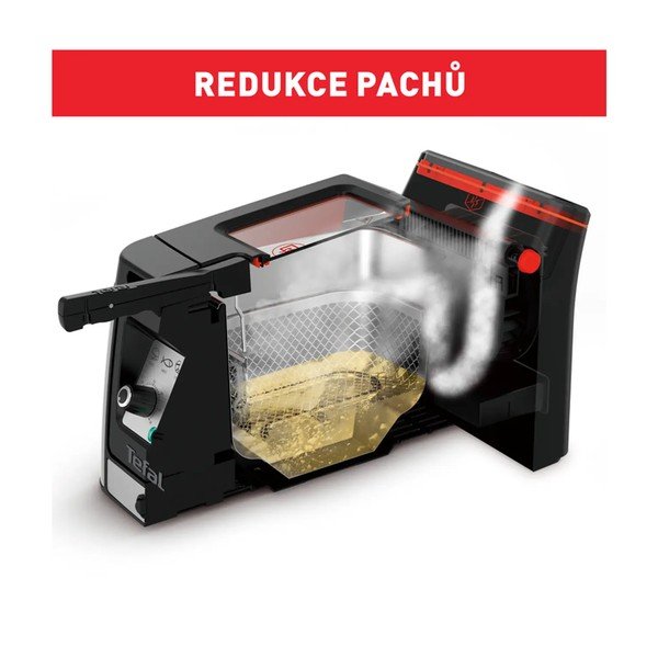 Fritéza v čierno-matne striebornej farbe Clear Duo FR600D10 – Tefal-image-3