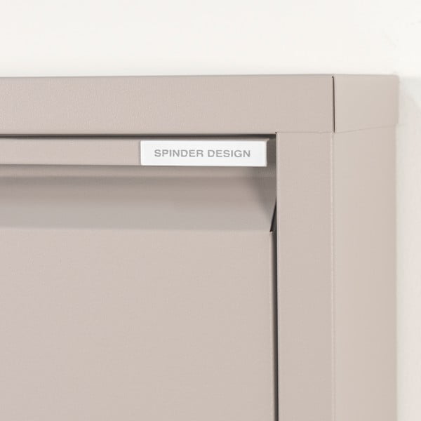 Taupe kovová výklopná skrinka na topánky 50x169x15 cm Billy – Spinder Design-image-4