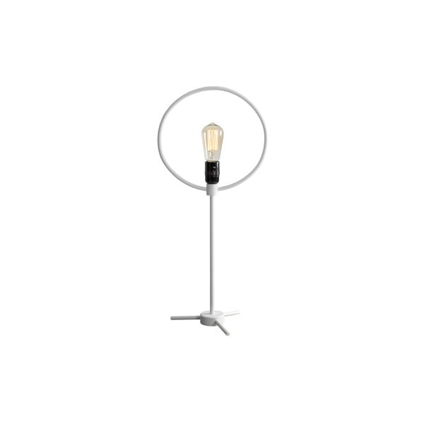 Biela stolová lampa Custom Form Bullet