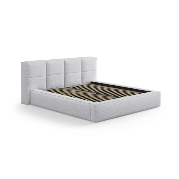 Svetlosivé čalúnené čelo postele 209x100 cm Darren – Micadoni -image-3