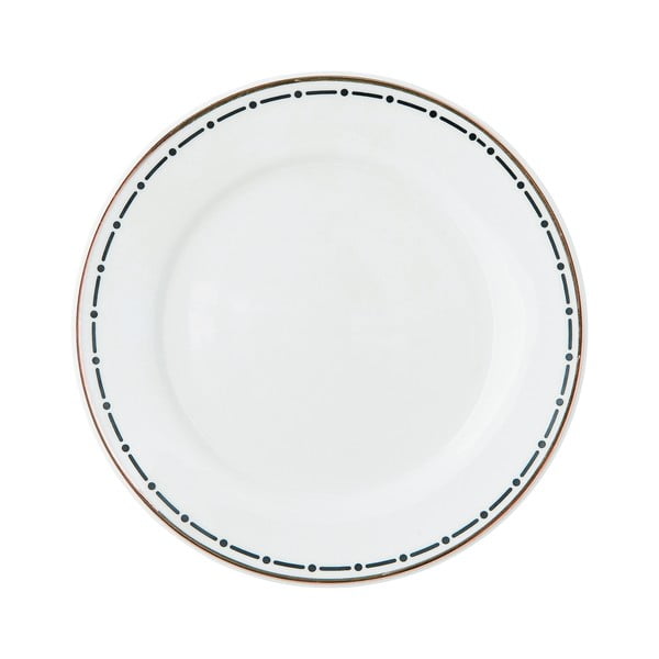 Keramický tanier s ozdobným okrajom Miss Étoile Stripes, ø 17,5 cm