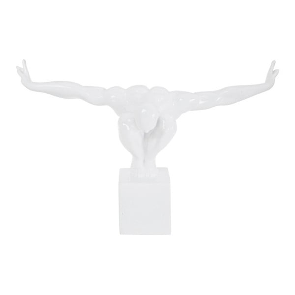 Biela dekoratívna socha Kare Design Atlet, 43 × 29