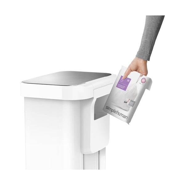 Pedálový oceľový odpadkový kôš 45 l - simplehuman-image-4