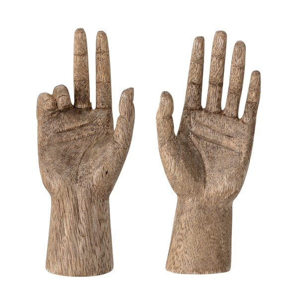 Drevené sošky v súprave 2 ks 13 cm Teis – Bloomingville