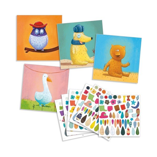 Súprava obrázkov so samolepkami Djeco Friends-image-1