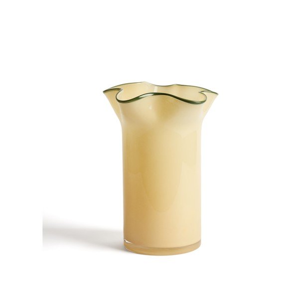 Žltá sklenená váza (výška  31 cm) Endasi – Kave Home