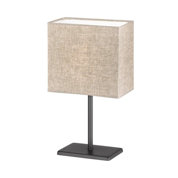 Čierno-béžová stolová lampa s textilným tienidlom (výška 30 cm) Kate – Fischer & Honsel