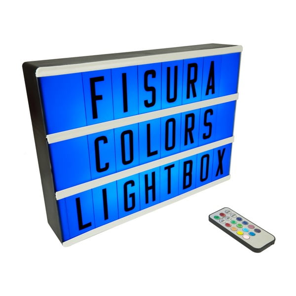 Svetelný box so 100 znakmi Fisura Letras Y Numerosos Azul A4