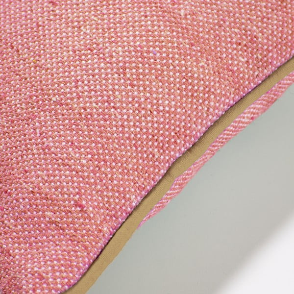 Ružová obliečka na vankúš z recyklovaného plastu Kave Home Dalila, 30 x 50 cm-image-1