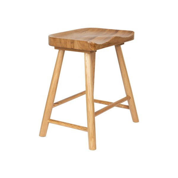 Stolička z dubového dreva v prírodnej farbe Vander – White Label-image-1