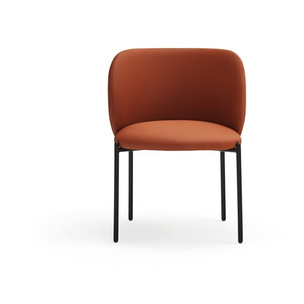 Oranžové čalúnené jedálenské kreslá v súprave 2 ks Mogi – Teulat-image-3