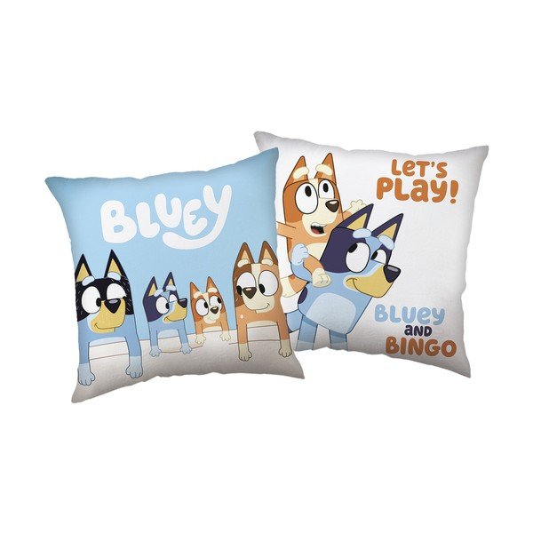 Detský vankúšik ø 40 cm Bluey "Let´s Play" – Jerry Fabrics