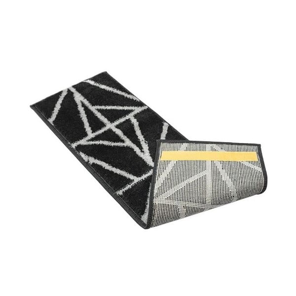 Čierne nášľapy na schody v súprave 13 ks 22x73 cm Striped – Mila Home