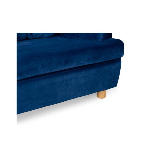 Tmavomodré kreslo ušiak Skandic Ingrid Navy Blue-image-3