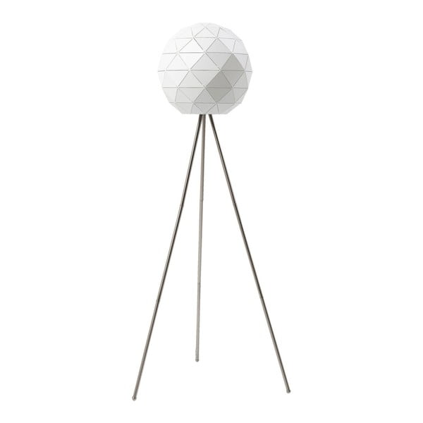 Biela voľne stojacia lampa Kare Design Triangle, 160 cm