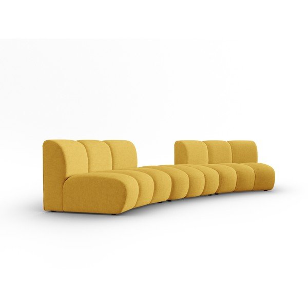Žltá pohovka 367 cm Lupine – Micadoni Home-image-2
