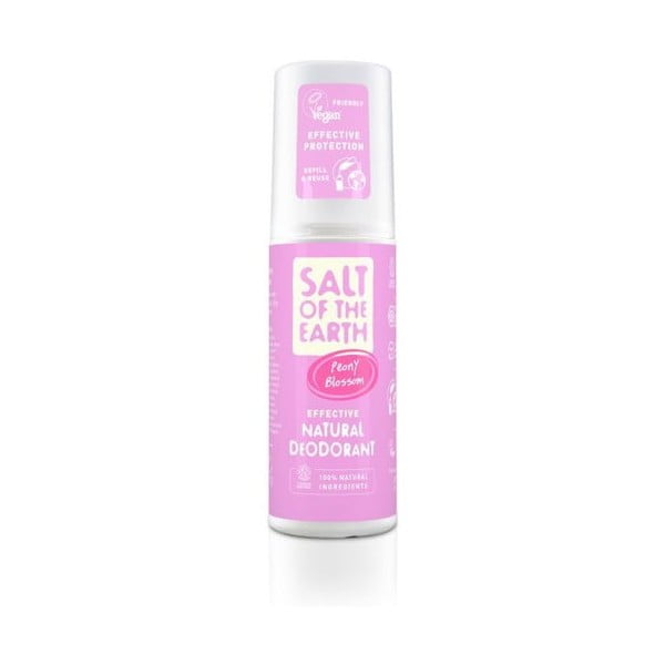 Prírodný deo sprej Salt Salt of the Earth Peony Blossom, 100 ml