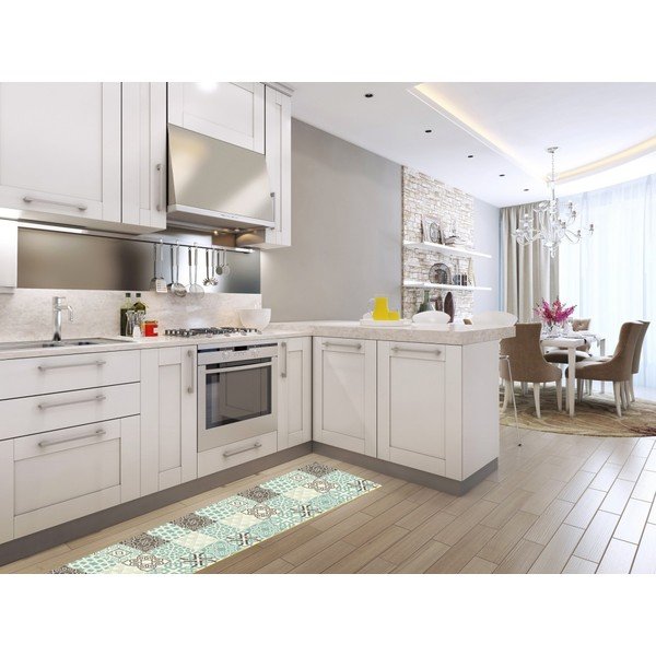 Vinylový koberec Huella Déco Turquesa 180 × 50 cm-image-2