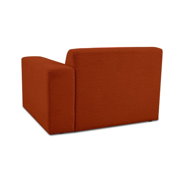 Modul pohovky z textílie buklé v tehlovej farbe (pravý roh) Roxy – Scandic-image-2