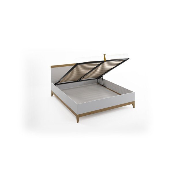 Dvojlôžková posteľ z masívneho borovicového dreva SKANDICA Livia BC, 140 x 200 cm-image-3