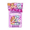 Ružové bavlnené detské obliečky do postieľky 100x135 cm Paw Patrol "Pawsome friendships grow" – Jerry Fabrics