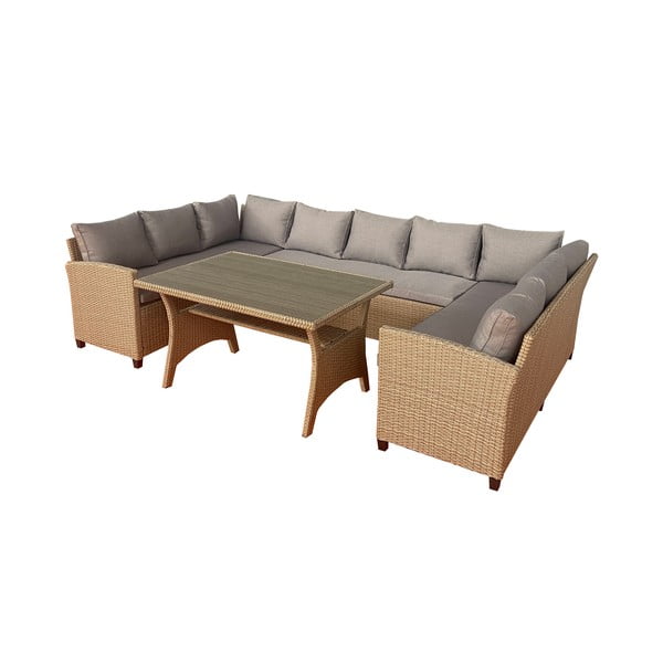 Béžová záhradná lounge súprava pre 9 Ventura – Unique Furniture-image-2
