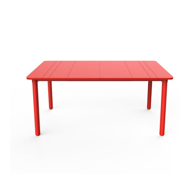 Červený záhradný stôl Resol NOA, 160 x 90 cm
