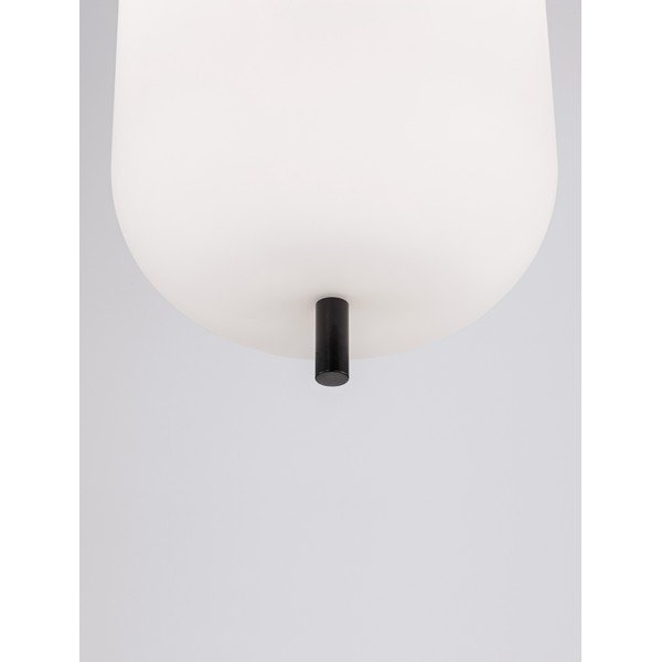 Biele/čierne sklenené závesné svietidlo ø 22 cm Lato – Nova Luce-image-4