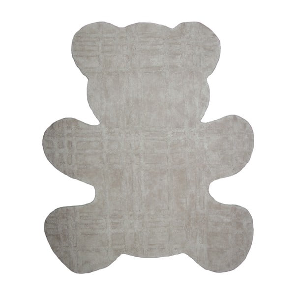 Detský sivý koberec Teddy, 100 x 120 cm