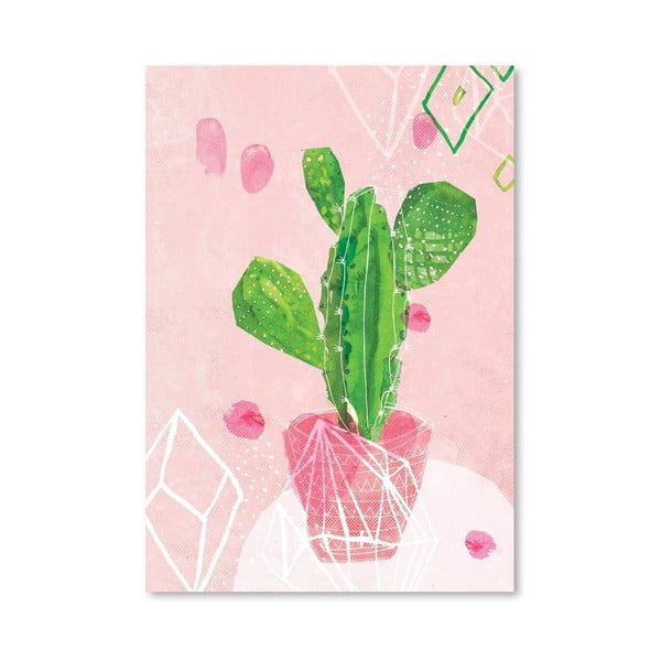 Plagát Pastel Cactus, 30x42 cm