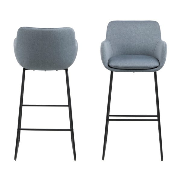Sada 2 modrých barových stoličiek Actona Lisa-image-2