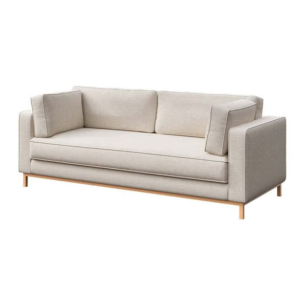 Krémová pohovka 222 cm Celerio – Ame Yens-image-2