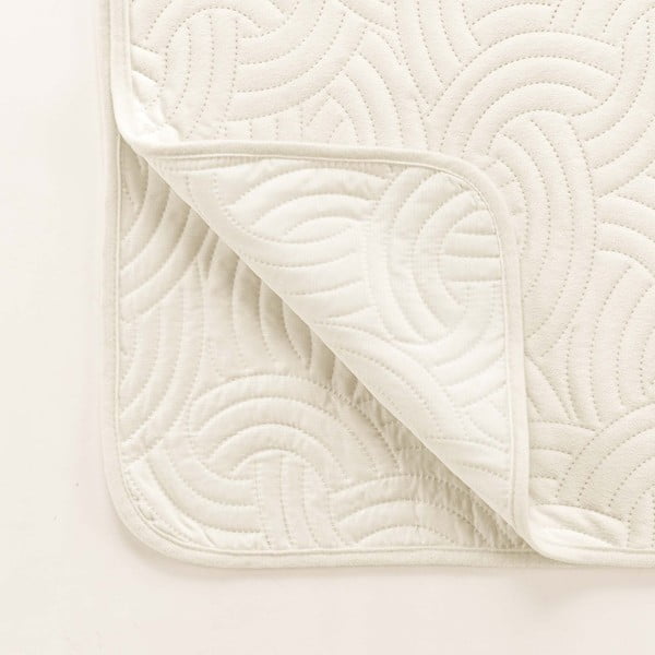 Béžový zamatový pléd 220x240 cm Solange – douceur d'intérieur-image-3