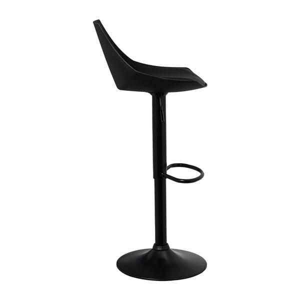 Čierne barové stoličky s nastaviteľnou výškou z imitácie kože v súprave 2 ks (výška sedadla 56,5 cm) – Casa Selección-image-1