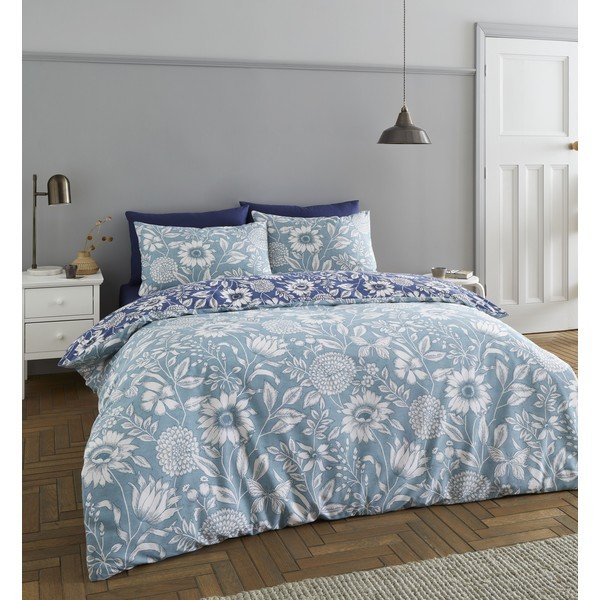 Zeleno-modré obliečky 200x135 cm Tapestry Floral - Catherine Lansfield-image-1