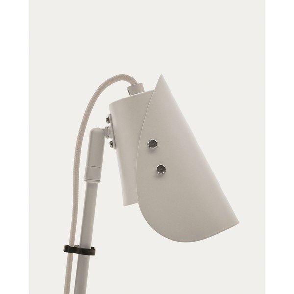 Svetlosivá kovová stolová lampa s klipom (výška  51 cm) Jula – Kave Home-image-4