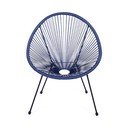 Modré kovové/plastové záhradné kreslo Avocado Comfort – Bonami Selection