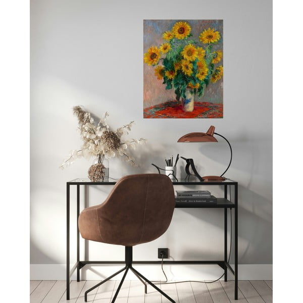 Reprodukcia obrazu Claude Monet - Bouquet of Sunflowers , 50 × 40 cm-image-1