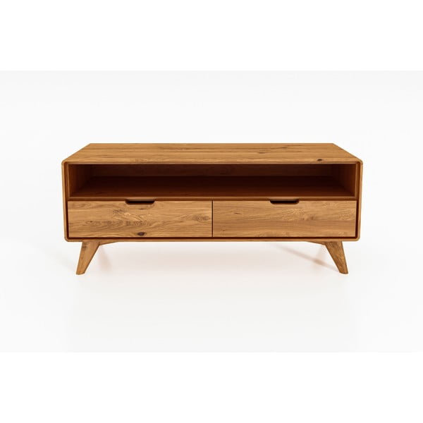 TV stolík z dubového dreva 120x48 cm Greg - The Beds-image-2