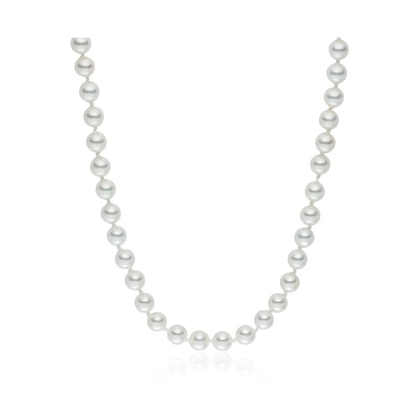 Biely perlový náhrdelník Pearls Of London, 42 cm