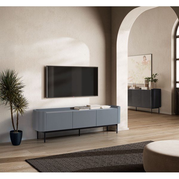 Čierna komoda 200x80x40 cm Willa – MOME-image-1