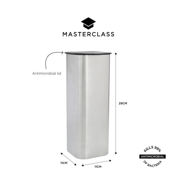 Dóza na potraviny z nehrdzavejúcej ocele Masterclass – Kitchen Craft-image-2