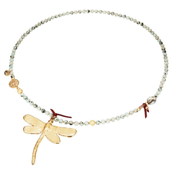Dámsky náhrdelník v zlatej farbe Runway Dragonfly