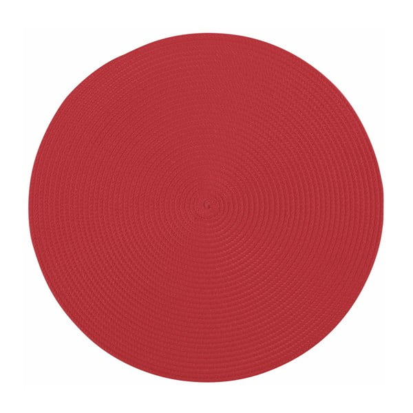 Červené guľaté prestieranie Tiseco Home Studio Round, ø 38 cm