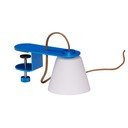 Modrá stolová lampa so skleneným tienidlom (výška  23 cm) Lure – Hübsch